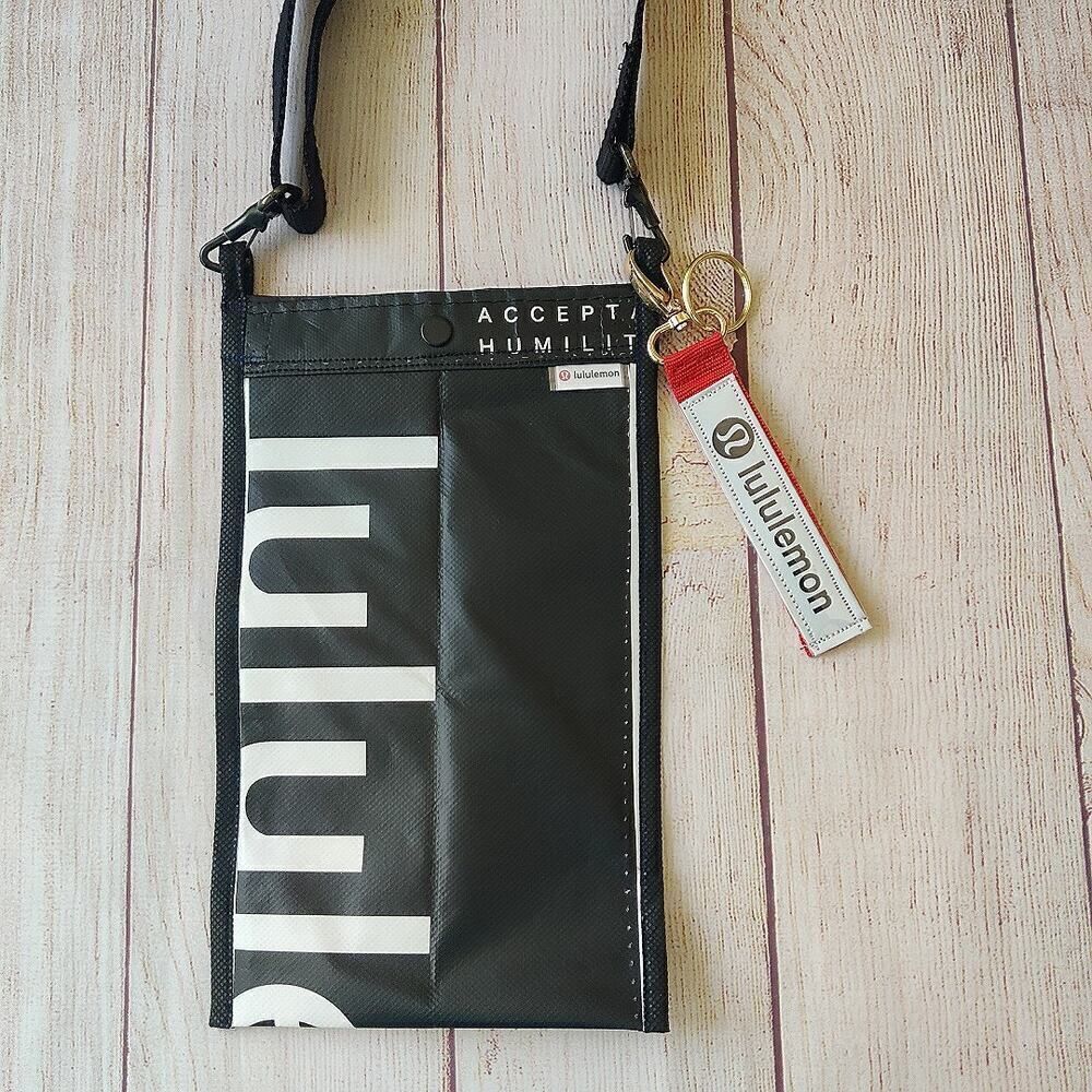 Lululemon handmade crossbody phone holder with keychain